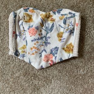 Floral tube top